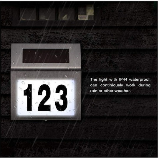 Wall Mounted Solar Light House Number with Motion Sensor and Photocell