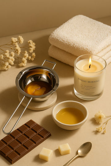 Metal Chocolate Wax Melter 400ml