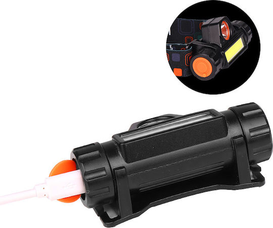 Rechargeable LED Head Flashlight IPX4 with Maximum Brightness 1200lm TC-62 3 Pieces