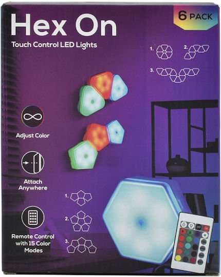 Decorative Lamp Hexagon White 6pcs