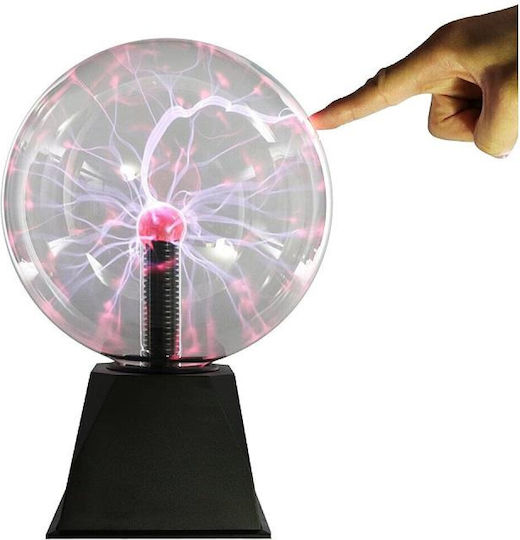 Dekorative Lampe Plasma-Kugel Schwarz
