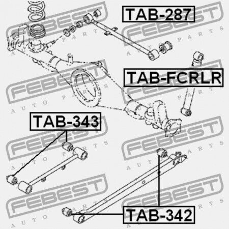 Συνεμπλοκ Ψαλιδιου Daihatsu Terios 1.3 1.5 05> Febest 48704-b4010 48704-bz070 Tab342-10427