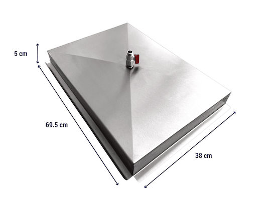 Inox Wasser-Fettauffangbehälter Kenton Naterial 4b