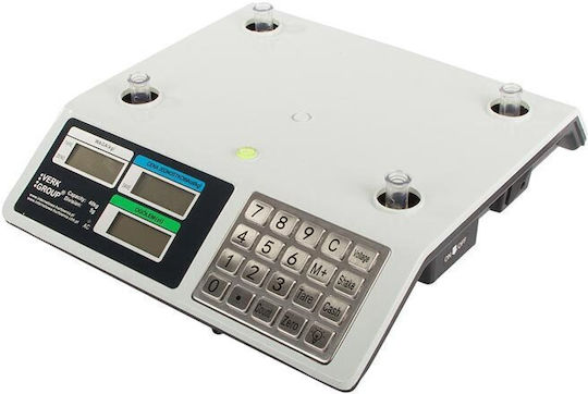 Verk Group Electronic Retail Scale with 40kg Weighing Capacity and 2gr Accuracy