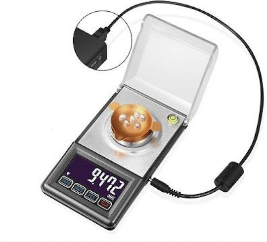Electronic Precision Commercial Scale with Weighing Capacity of 0.05kg and Division 0.001gr