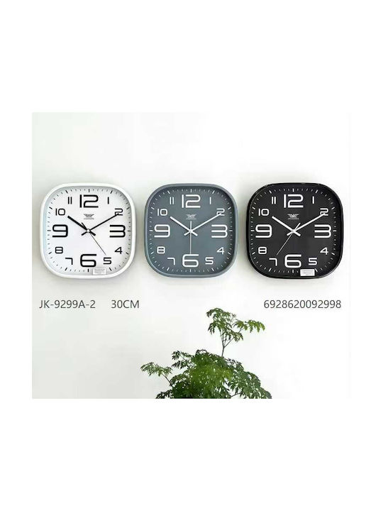 Tr283684 Wall Clock Plastic White 30x30cm