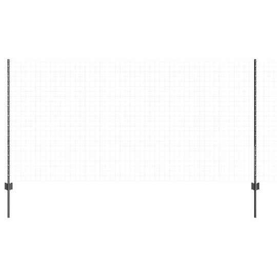 vidaXL Придържащ клипс за Ограда на Градина от Стомана 120x100бр 44бр Gray