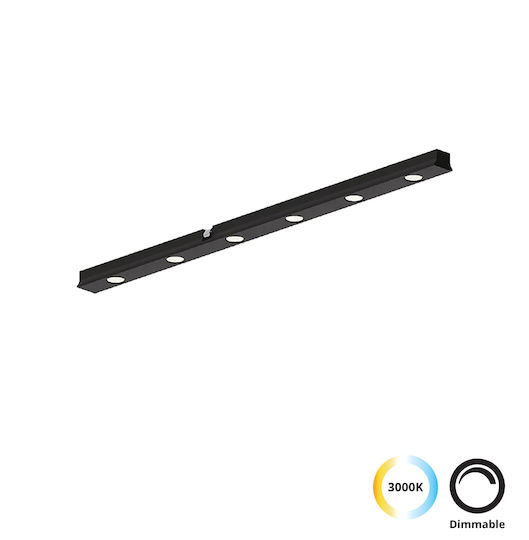 Viokef LED Γραμμικό Φωτιστικό Οροφής 20W Θερμό Λευκό