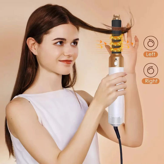 Kemei Electric Hair Brush with Air for Straightening and Curls