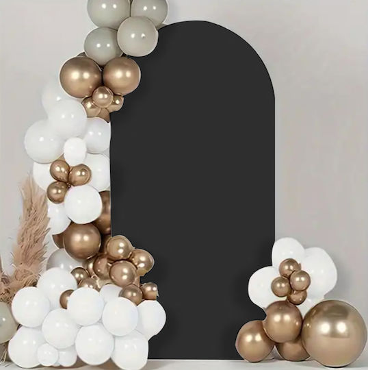 Material Cover Balloon Arch Metal Frame Stand Photos 120x220cm Black