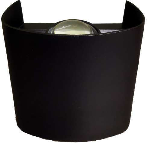 Atman Leuchte Wand mit Integrierter LED Schwarz