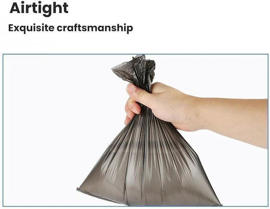 15 Bags Roll Portable Garbage Bags Pets Outdoor Size 22x30cm Black