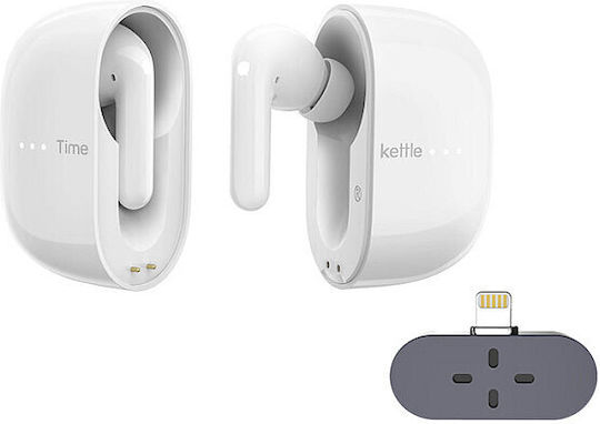 Timekettle M3 Offline Language Translator In-Ear Bluetooth-Freisprecheinrichtung Kopfhörer mit Schweißresistenz und Ladeetui Weiß