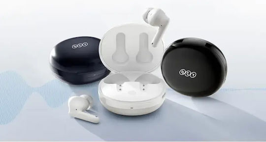 QCY T13 ANC2 In-ear Bluetooth Handsfree Ακουστικά με Θήκη Φόρτισης Μπλε