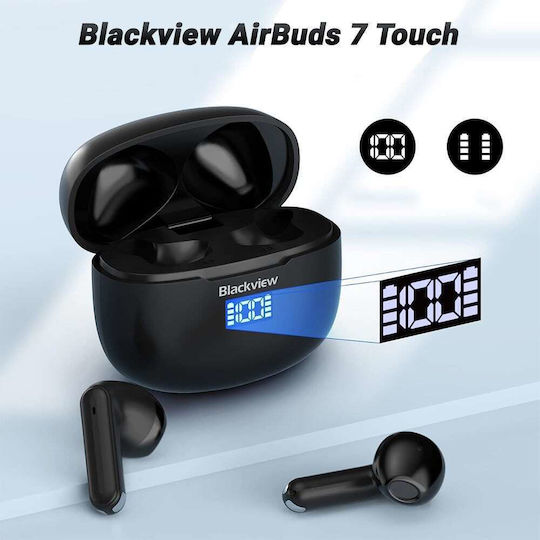 BlackView AirBuds 7 Bluetooth Handsfree Earphones with Sweat Resistance and Charging Case Black