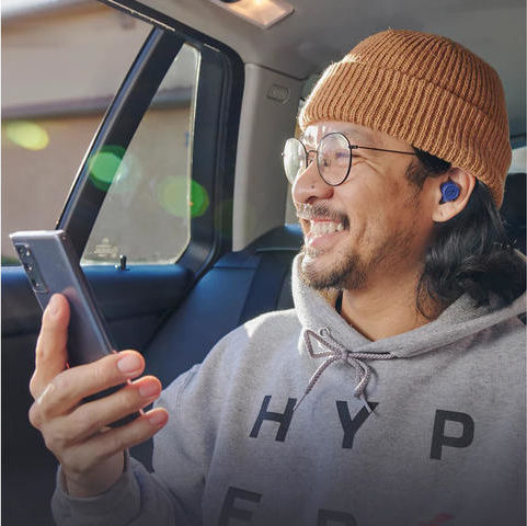 HyperX Cirro In-ear Bluetooth Handsfree Căști cu Rezistență la Transpirație și Carcasă de Încărcare Albastru