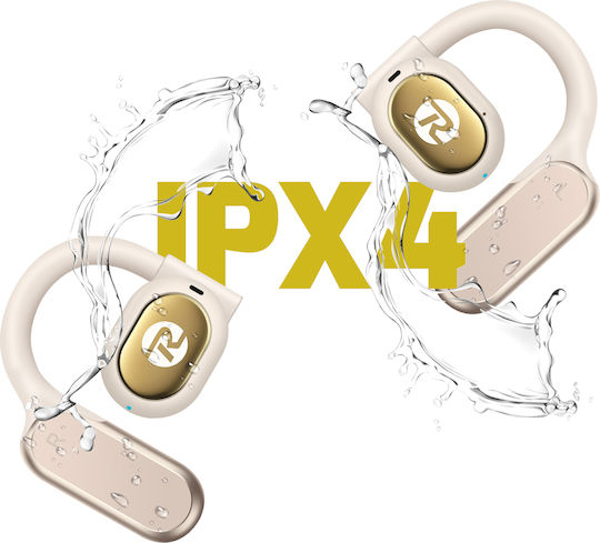 Remax P1 Open Ear Bluetooth Handsfree Ακουστικά με Αντοχή στον Ιδρώτα και Θήκη Φόρτισης Λευκά