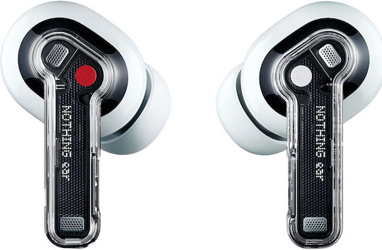 Nothing Ear In-ear Bluetooth Handsfree Ακουστικά με Αντοχή στον Ιδρώτα και Θήκη Φόρτισης Λευκά