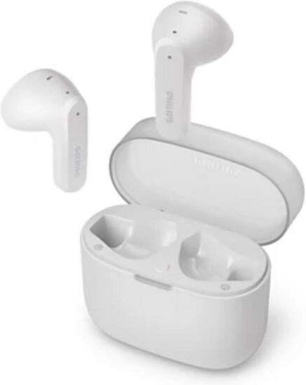 Philips TAT2139 Earbud Bluetooth Handsfree Earphones with Sweat Resistance and Charging Case White