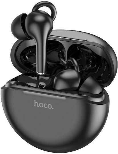 Hoco EW60 Plus Norman In-ear Bluetooth Handsfree Ακουστικά με Θήκη Φόρτισης Μαύρα