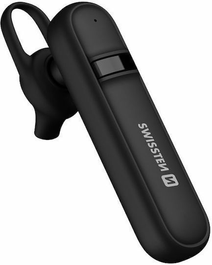Swissten Dock Earpiece In-ear Bluetooth Handsfree Earphones with Charging Case Black