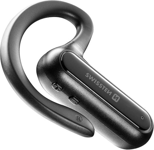 Swissten Dock Earpiece In-ear Bluetooth Handsfree Earphones with Charging Case Black