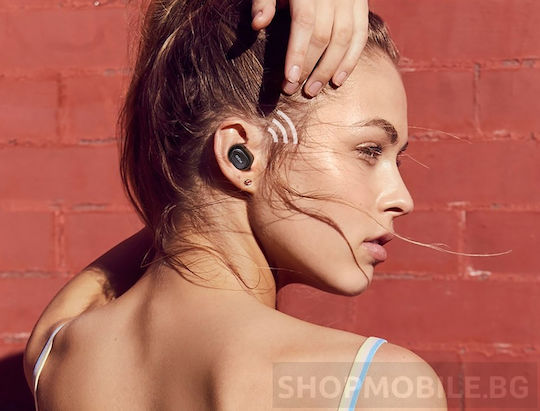 QCY T1C In-ear Bluetooth Handsfree Ακουστικά με Θήκη Φόρτισης Λευκά