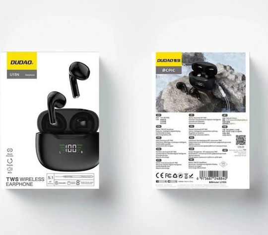 Dudao U15N In-ear Bluetooth Handsfree Earphones with Charging Case Black