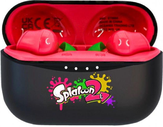 OTL Splatoon TWS In-Ear Bluetooth-Freisprecheinrichtung Kopfhörer mit Ladeetui Rot