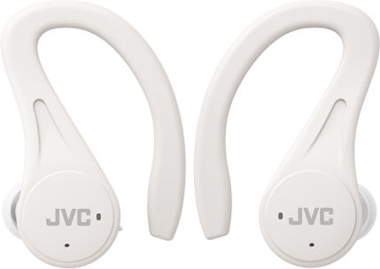 JVC HA-EC25T In-ear Bluetooth Handsfree Ακουστικά με Αντοχή στον Ιδρώτα και Θήκη Φόρτισης Λευκά