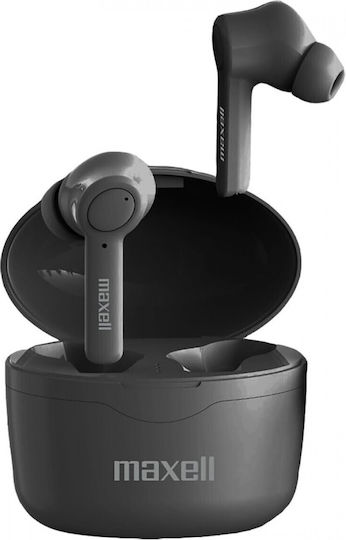 Maxell Bass 13 In-ear Bluetooth Handsfree Căști cu Carcasă de Încărcare Negru
