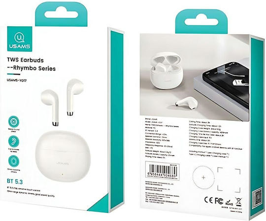Usams YO17 Earbud Bluetooth Handsfree Earphones with Charging Case Black