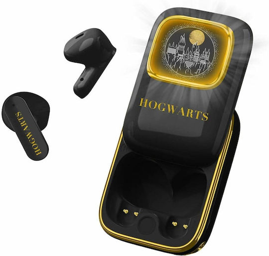 OTL Harry Potter Hogwarts Slide In-ear Bluetooth Handsfree Ακουστικά με Θήκη Φόρτισης Μαύρα