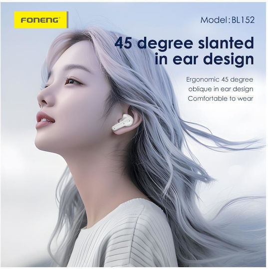 Foneng BL152 In-Ear Bluetooth-Freisprecheinrichtung Kopfhörer mit Ladeetui Schwarz