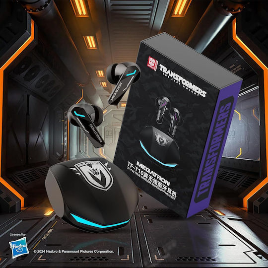 The Transformers TF-T10 In ear Bluetooth хендсфри Слушалки с Кутийка за Зареждане Черен