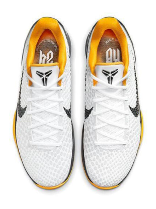 Kobe 6 Protro White Del Sol Low Basketball Shoes White Neutral Grey Del Sol Black