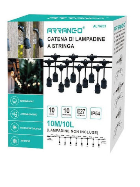 Luminiță Garland Etanșă IP54 10m
