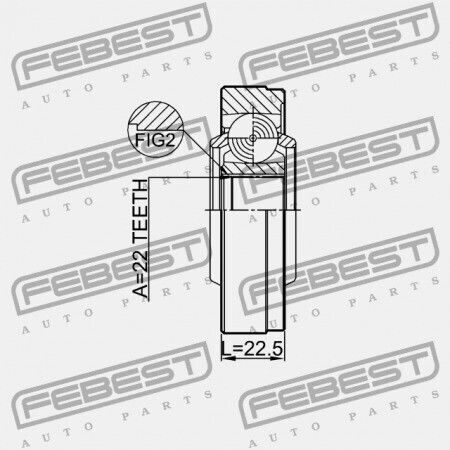 Febest Transmission Shafts for Land Rover Freelander