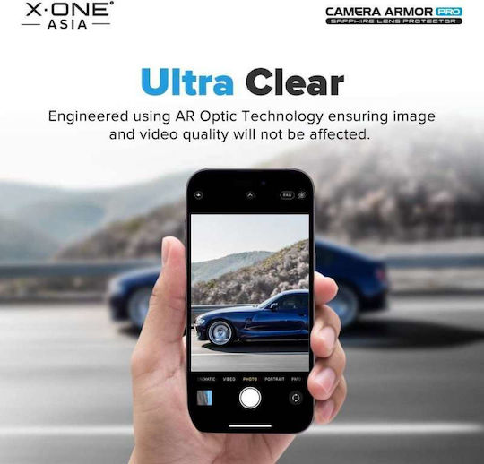 X-One Προστασία Κάμερας Tempered Glass Ασημί για το Iphone 17 Pro Max