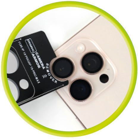 Mobile Origin Easy Lens Camera Glass Protector Compatible with iPhone 17 Pro Pro Max Transparent