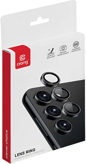 Crong Lens Προστασία Κάμερας Tempered Glass Μαύρο για το Galaxy S24