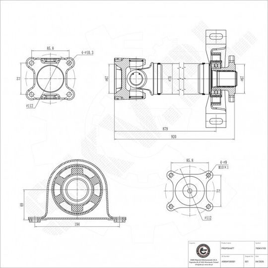 SKV Transmission Shafts for Mercedes-Benz Sprinter Volkswagen Crafter