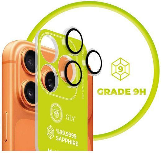 Mobile Origin Sapphire Lens Guards Camera Glass Protection Compatible Iphone 17 Pro 17 Pro Max Clear