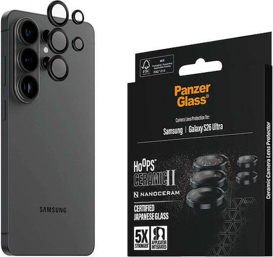 PanzerGlass Hoops Ceramic Ii Camera Protector Tempered Glass for Samsung Galaxy S26 Ul