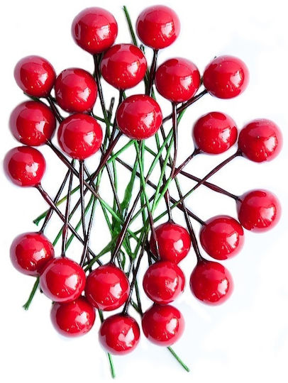 DP Craft Weihnachtskranz Dekoratives Metall Zweigstelle 24Stücke Rote