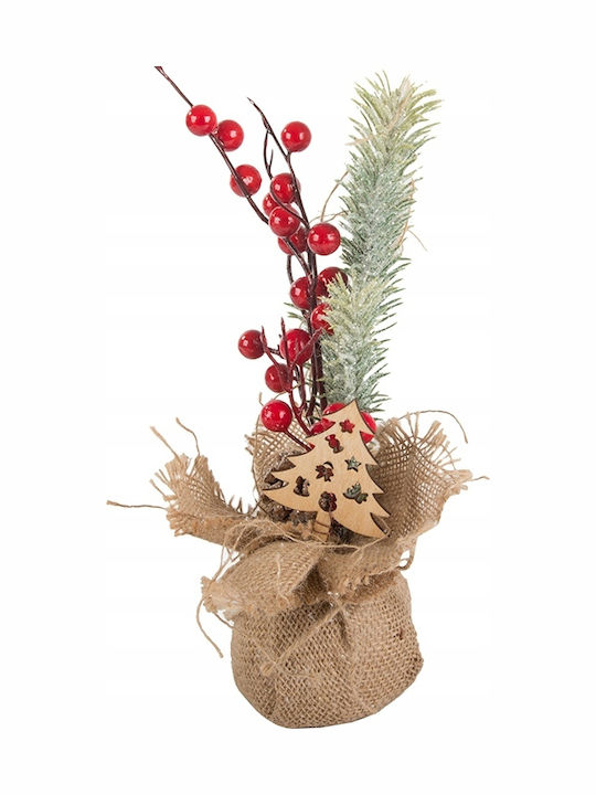 Weihnachtskranz Dekoratives Zweigstelle Rot