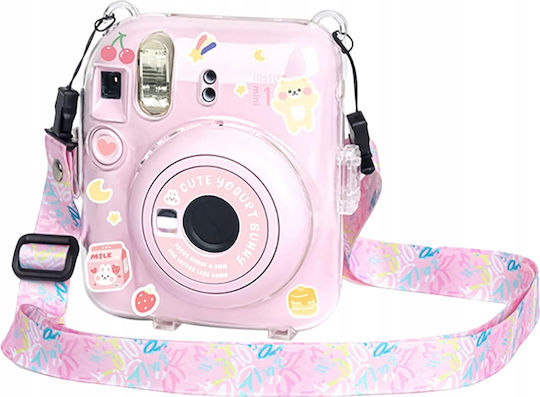 Husă de Silicon + Stickere + Curea Fujifilm Instax Mini 12 Cameră