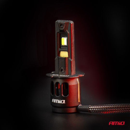 AMiO LED Car Lamps F26 Pro Series H3 12/24V 68W 2900-3550LM 6000K Full Can-Bus Plug&Play 2 Pcs 04870/AM 04870/AM 04870/AM