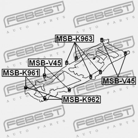 Support Brackets Vehicle Frame Mitsubishi L200 1996-2011 2.4l Pickup Mitsubishi L200 1996-2011 2.0l Pickup Mitsubishi L200 1983-1999 2.5l Pickup