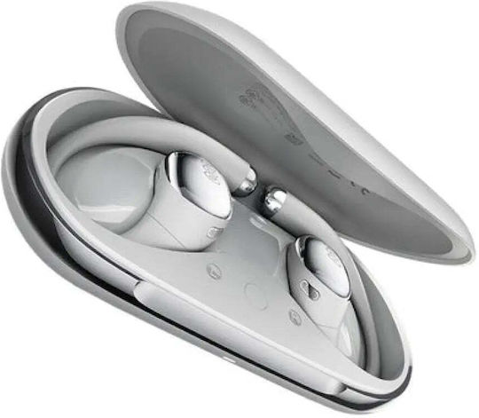 QCY Crossky R70 Open Ear Bluetooth Handsfree Earphones with Sweat Resistance and Charging Case Gray